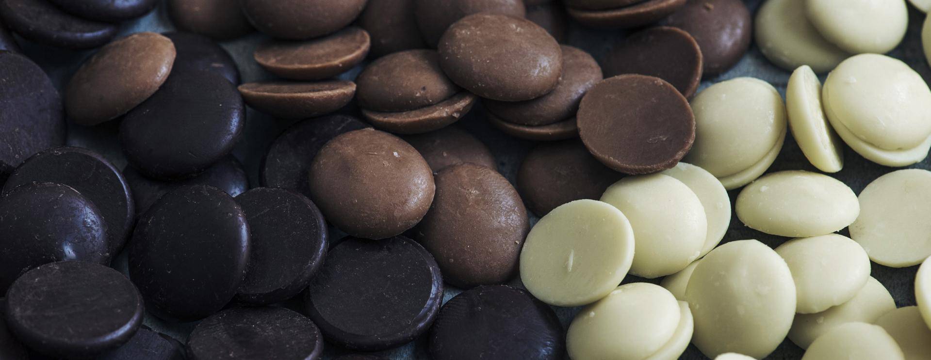 dark whilte milk chocolate pistols