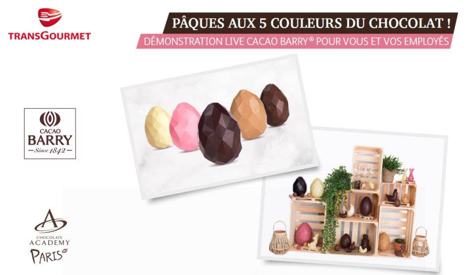 Pâques aux 5 couleurs de chocolat !