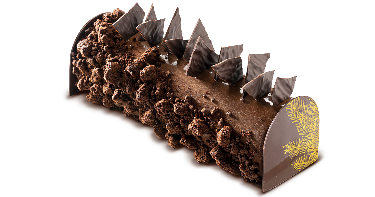 xmas log by chef philippe bertrand