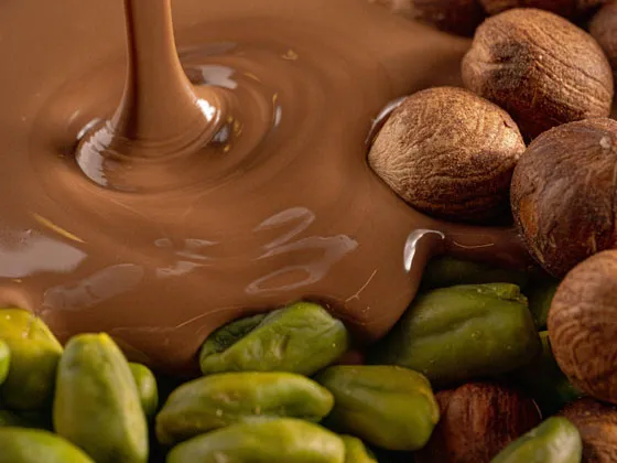 pistachios hazelnuts chocolate